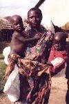 (Photograph of mother with two children)